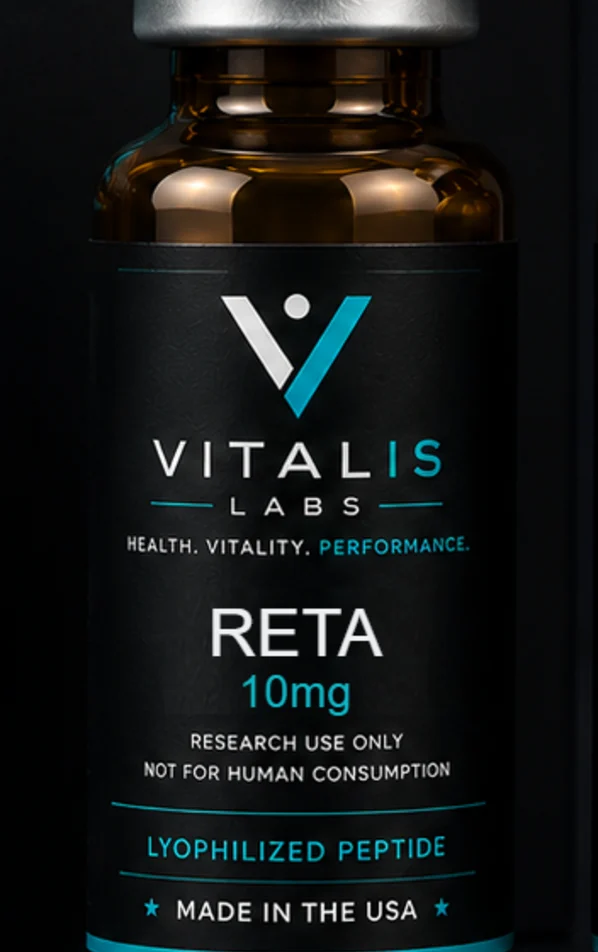 Vitalis Labs vial labelled RETA, 10 mg.