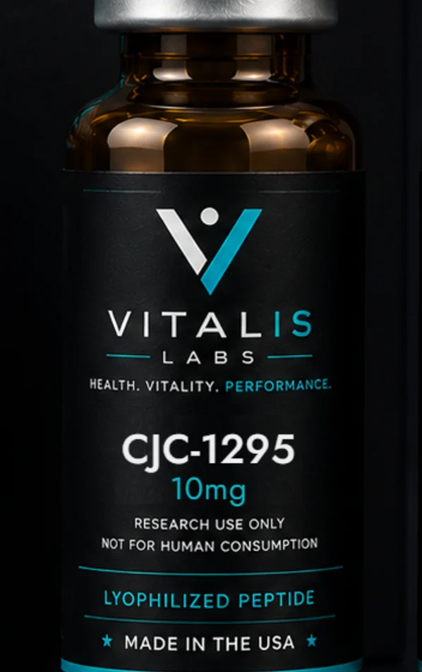 Vitalis Labs vial labelled CJC-1295, 10 mg.