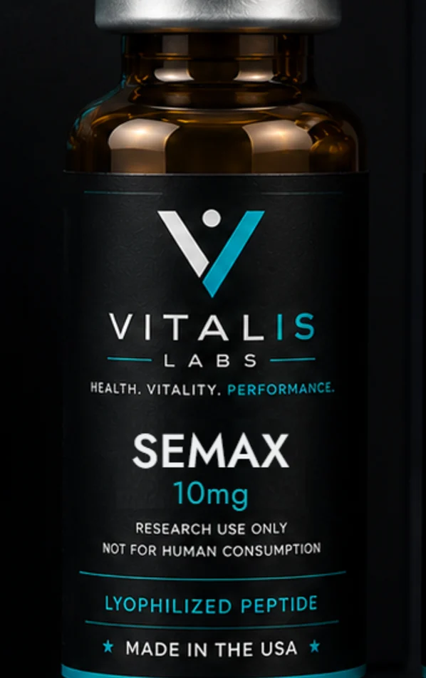 Vitalis Labs vial labelled SEMAX, 10 mg.